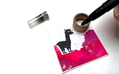 Alpaka-Etiketten für Adventskalender