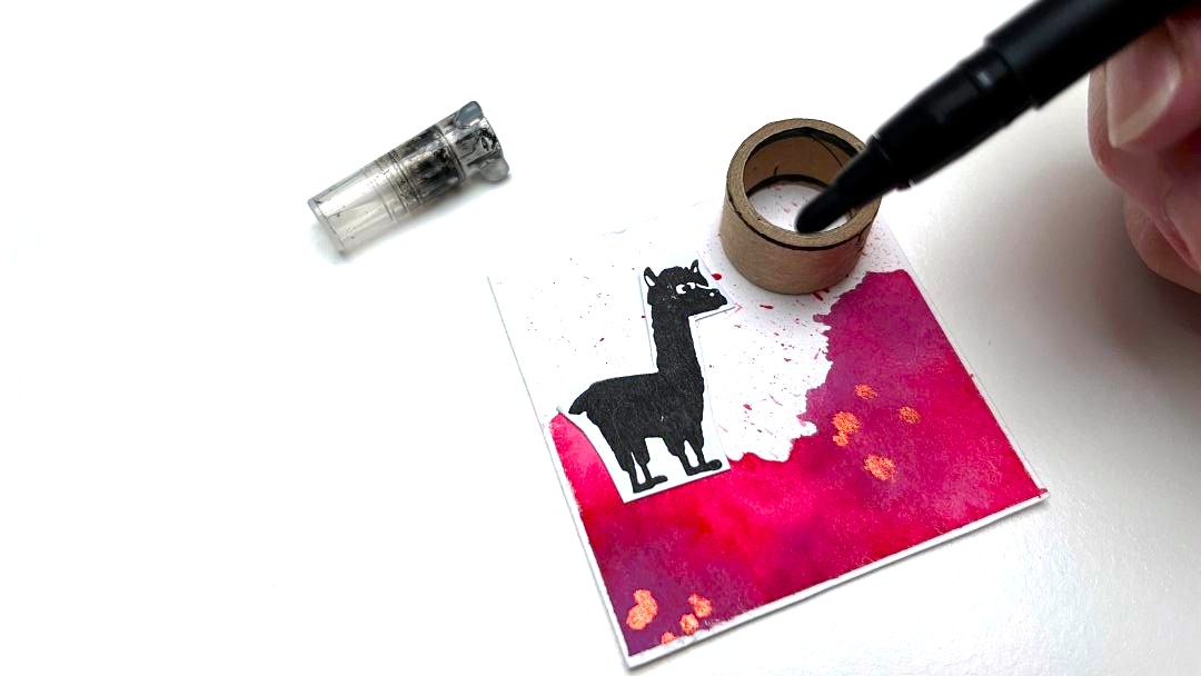 Alpaka-Etiketten für Adventskalender