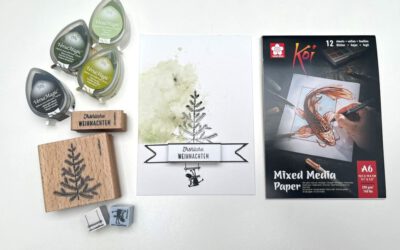 Weihnachtswald, Bonita, IHK, Weiß, Stempeln